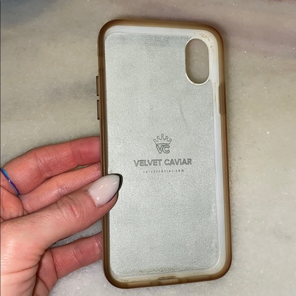 iPhone X Velvet Caviar silver and white case - Picture 2 of 2